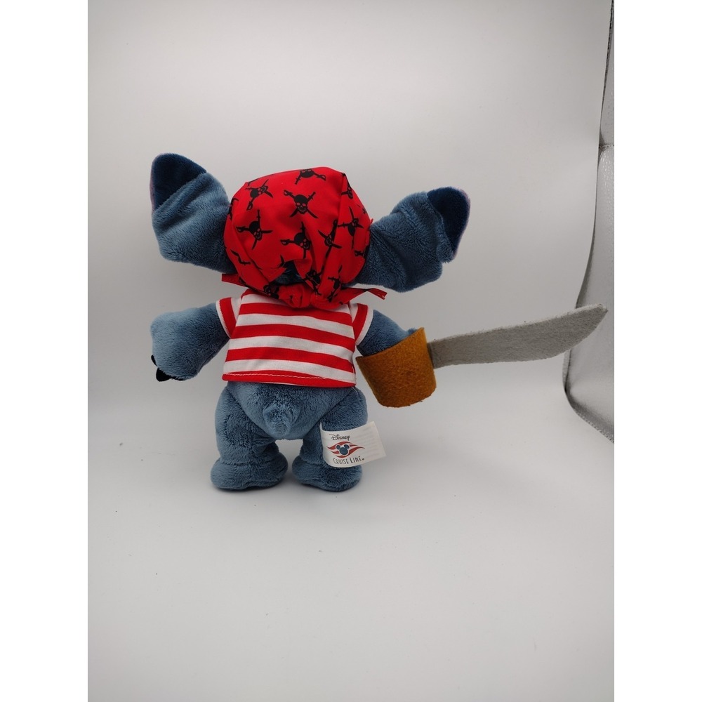 Disney Parks Cruise Line Pirates Of The Caribbean Stitch Plush Eye Patch 10" - Picture 3 of 6